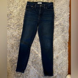 Size 29 10” Madewell High Riser Skinny Jeans